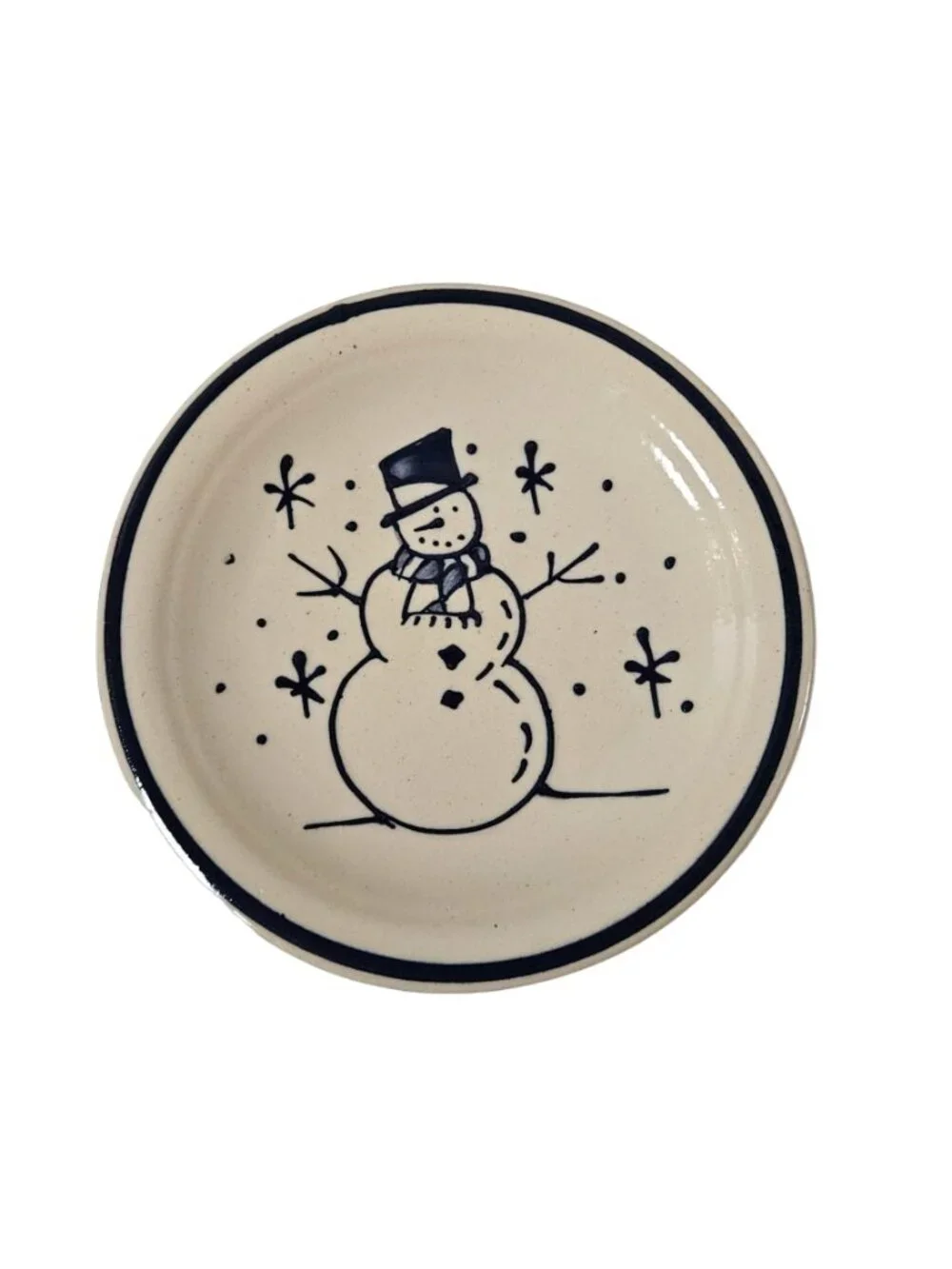 Vintage Gooseberry Patch Snowman Plate 8